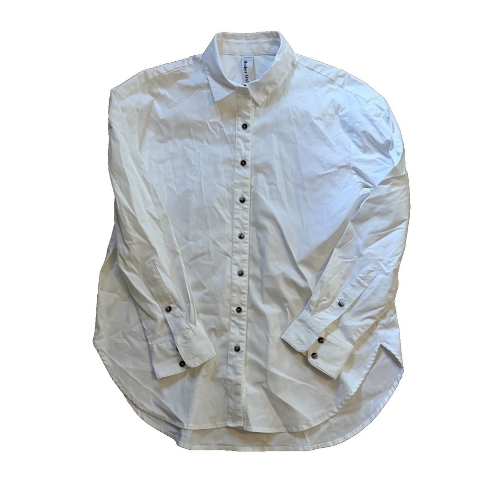 Mother Oxford‎ Women's Size 2 White Button Up Shirt